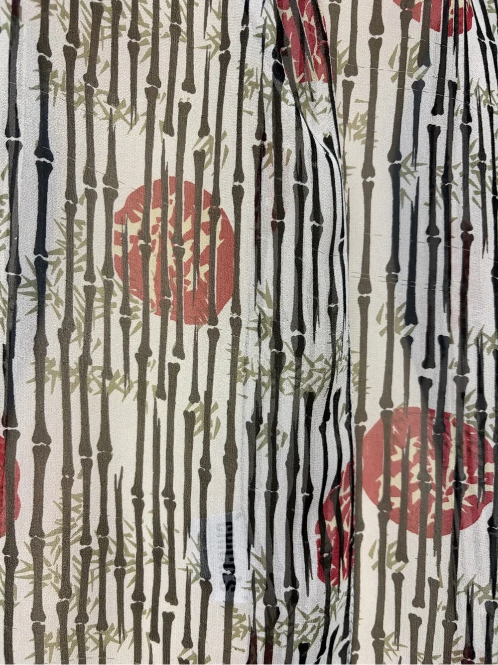 Chico’s 100% Silk Goth Skeleton Bones Rose Print Scarf 64” x 14”